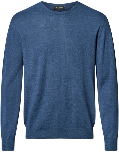Zoom bild av Copenhagen mens pullover round-neck, dusty blue melange