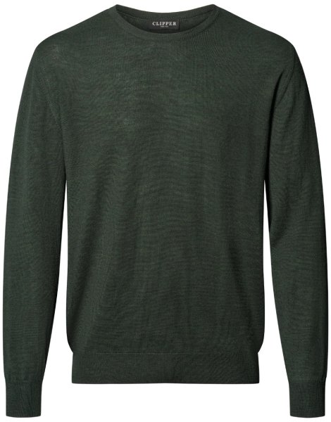 Zoom bild av Copenhagen mens pullover round-neck, dark olive melange
