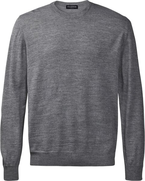 Zoom bild av Copenhagen mens pullover round-neck, stone grey melange