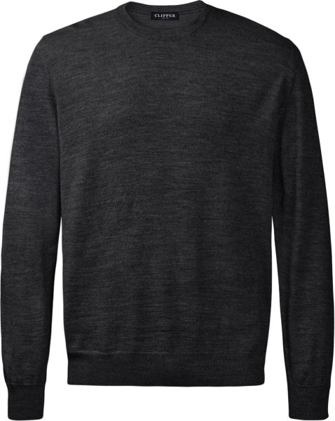 Zoom bild av Copenhagen mens pullover round-neck, charcoale melange