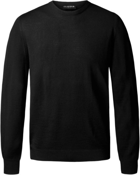 Zoom bild av Copenhagen mens pullover round-neck slimfit, black