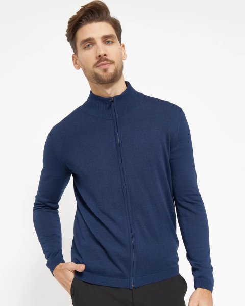 Zoom bild av Berlin mens cardigan, dark blue melange