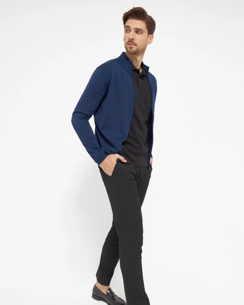 Zoom bild av Berlin mens cardigan, dark blue melange