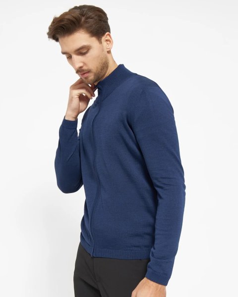 Zoom bild av Berlin mens cardigan, dark blue melange