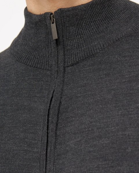 Zoom bild av Berlin mens cardigan, dark charcoal melange