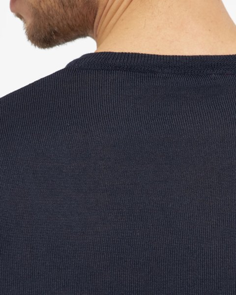 Zoom bild av Stockholm mens pullover v-neck, dark navy