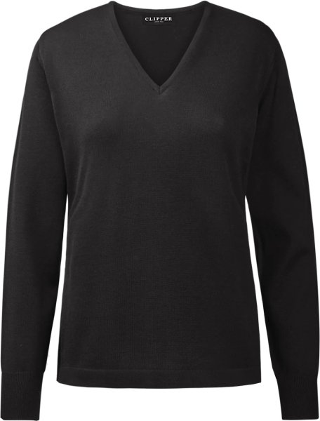 Zoom bild av Stockholm womens pullover v-neck, black