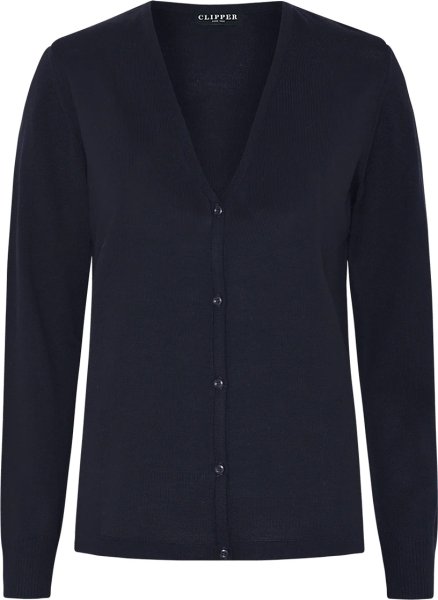 Zoom bild av Milan womens cardigan v-neck, dark navy