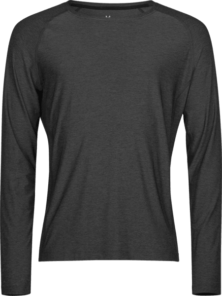 Zoom bild av Long Sleeve CoolDry Tee, unisex Black Melange