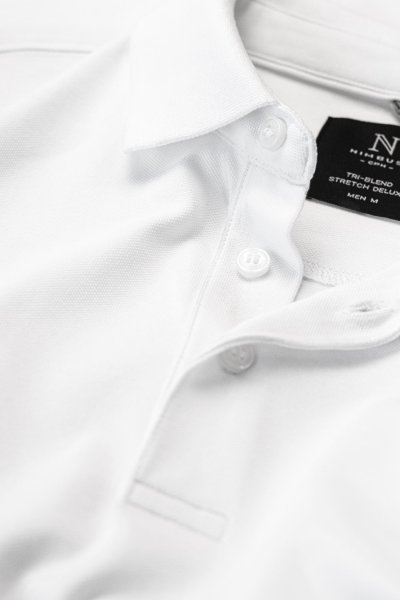 Zoom bild av Tri-blend deluxe polo, white