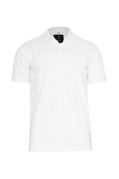 Zoom bild av Tri-blend deluxe polo, white