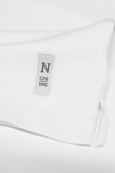 Zoom bild av Tri-blend deluxe polo, white