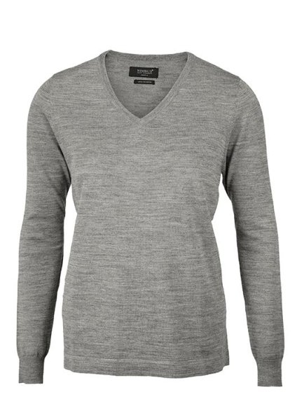 Zoom bild av Woman classy luxury merino blend, grey
