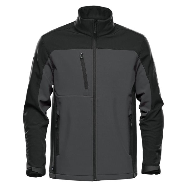 Zoom bild av Men's Cascades Softshell, dolphin/black