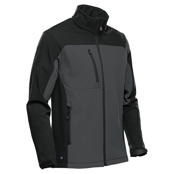 Zoom bild av Men's Cascades Softshell, dolphin/black