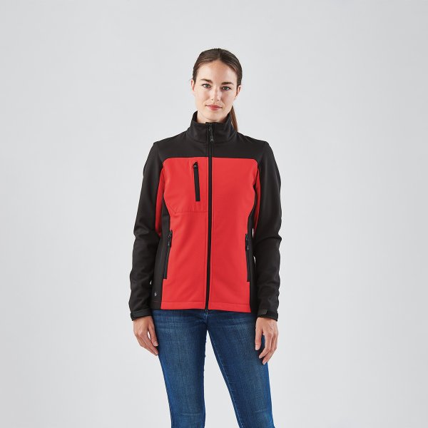 Zoom bild av Women's Cascades Softshell, red/black