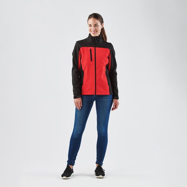 Zoom bild av Women's Cascades Softshell, red/black