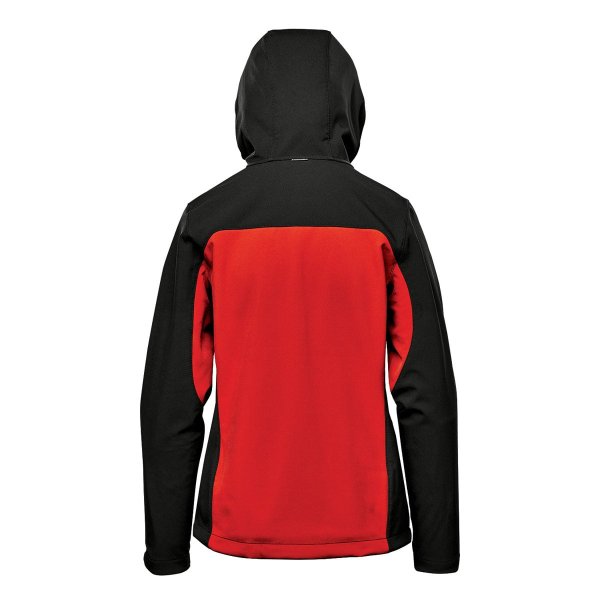 Zoom bild av Women's Cascades Softshell Hoody, red/black