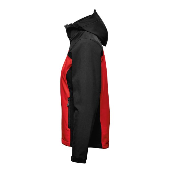 Zoom bild av Women's Cascades Softshell Hoody, red/black