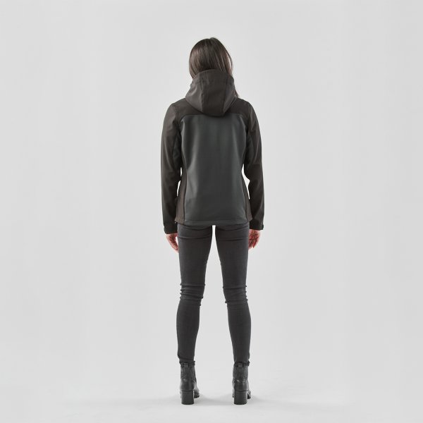 Zoom bild av Women's Cascades Softshell Hoody, dolphin/black