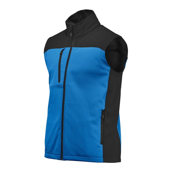 Zoom bild av Men's Cascades Softshell Vest, azur/black