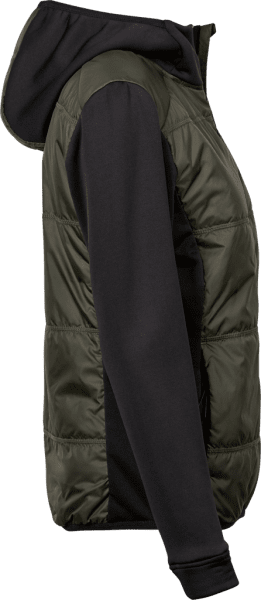Zoom bild av Women's Hybrid-Stretch Hooded Jacket Dark Green