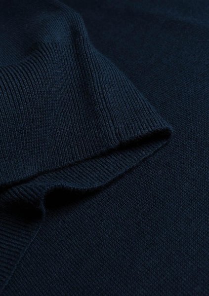 Zoom bild av Elegant round neck, navy