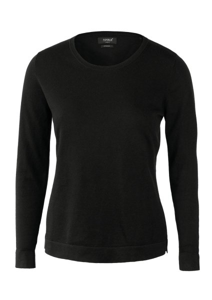Zoom bild av Woman elegant round neck, black