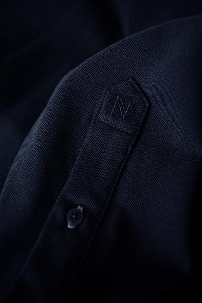 Zoom bild av Deluxe longsleeve polo, dark navy