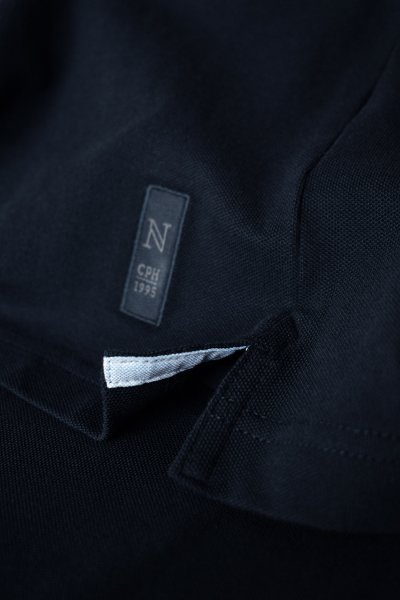 Zoom bild av Deluxe longsleeve polo, dark navy