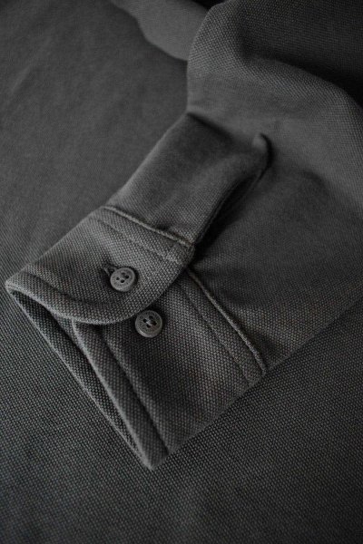 Zoom bild av Woman Deluxe longsleeve polo, dark grey