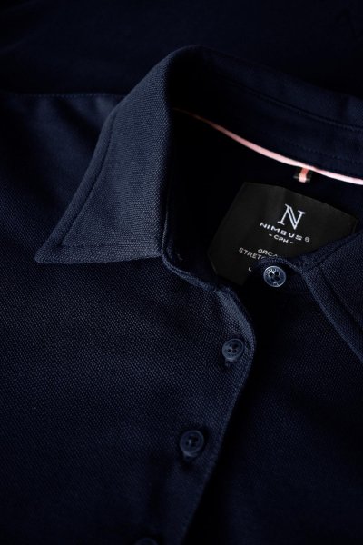 Zoom bild av Woman Deluxe longsleeve polo, dark navy