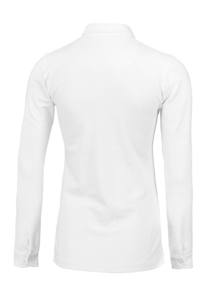 Zoom bild av Woman Deluxe longsleeve polo, white