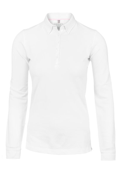 Zoom bild av Woman Deluxe longsleeve polo, white