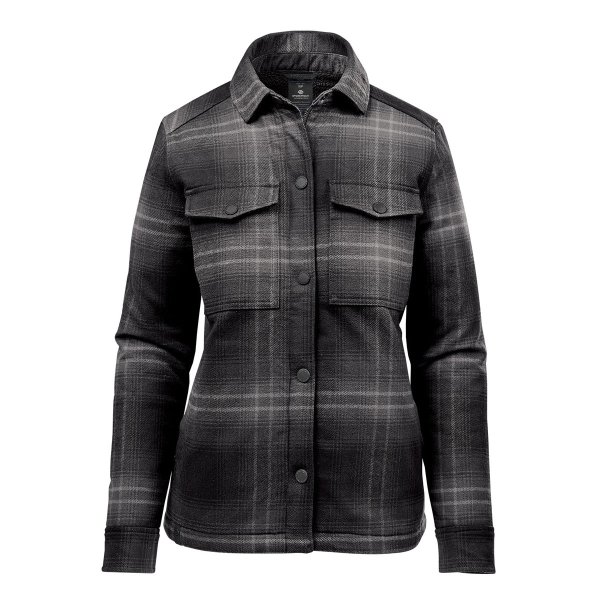Zoom bild av Women's Highland Sherpa Lined Plaid Jacket, carbon