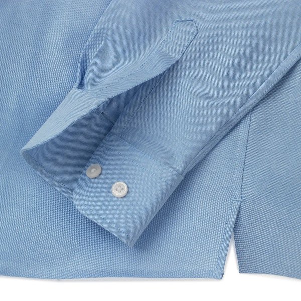 Zoom bild av Light blue female stretch oxford shirt, comfort fit