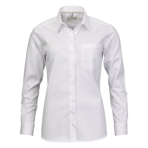 Zoom bild av White female uniform stretch shirt, comfort fit