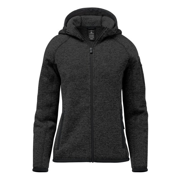 Zoom bild av Women's Avalante Full Zip Fleece Hoody, black heather