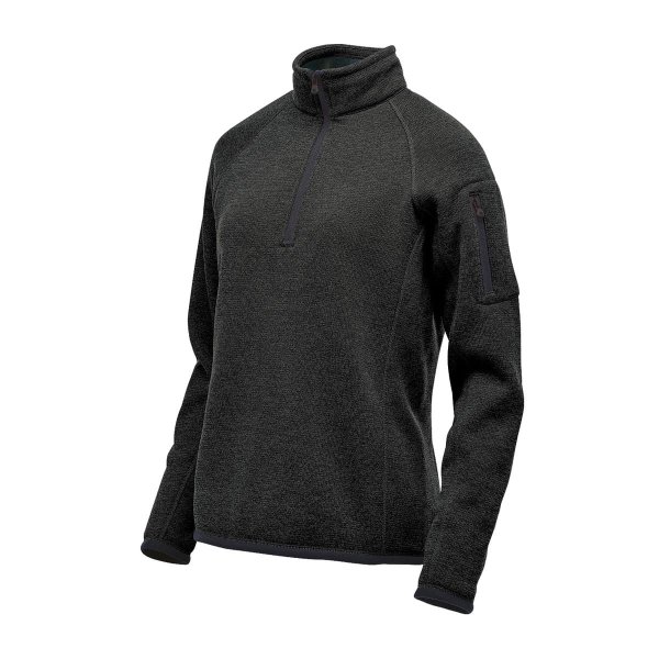 Zoom bild av Women's Avalante 1/4 Zip Pullover, black heather