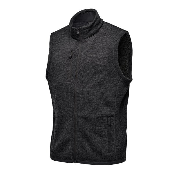 Zoom bild av Men's Avalante Full Zip Fleece Vest, black heather