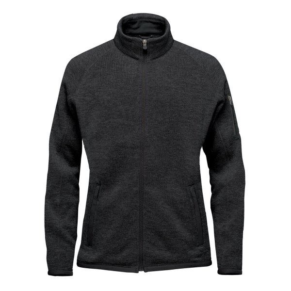 Zoom bild av Women's Avalante Full Zip Fleece Jacket, black heather