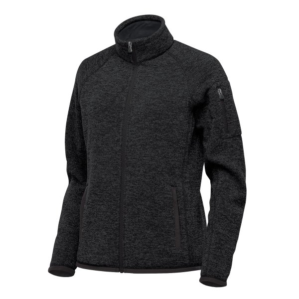 Zoom bild av Women's Avalante Full Zip Fleece Jacket, black heather