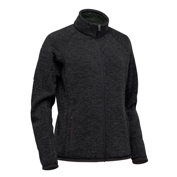 Zoom bild av Women's Avalante Full Zip Fleece Jacket, black heather