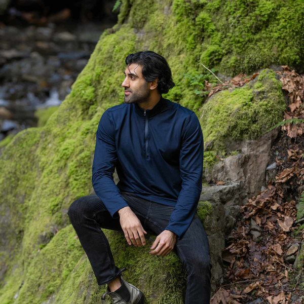 Zoom bild av Men's Zermatt 1/4 Zip Pullover, midnight/dusk