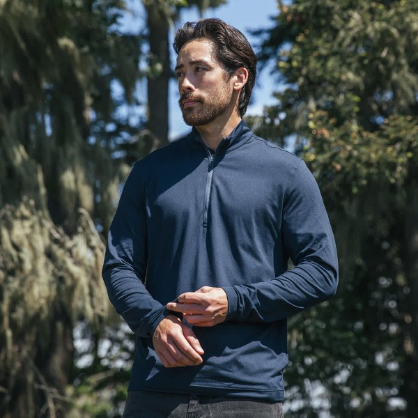 Zoom bild av Men's Zermatt 1/4 Zip Pullover, midnight/dusk