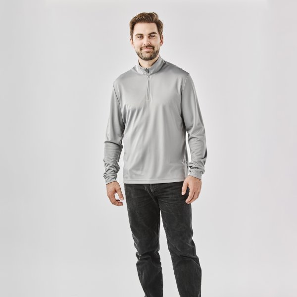 Zoom bild av Men's Monterey 1/4 Zip Pullover, steel grey