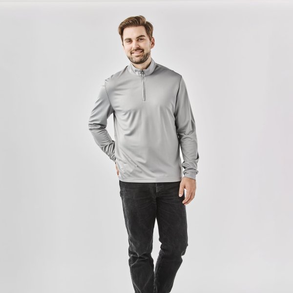 Zoom bild av Men's Monterey 1/4 Zip Pullover, steel grey