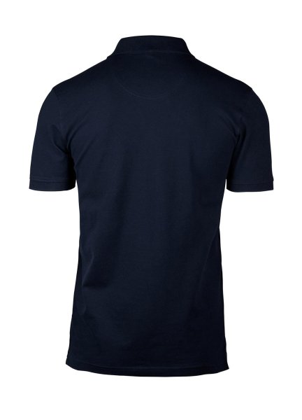 Zoom bild av Stretch deluxe V-neck polo, navy