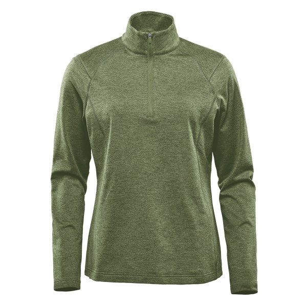Zoom bild av Women's Treeline Performance 1/4 Zip Pullover, sage green heather