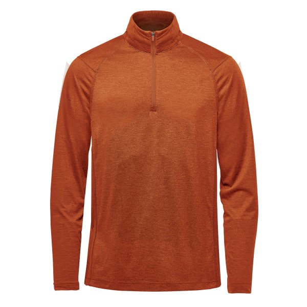 Zoom bild av Men's Milano 1/4 Zip Pullover, rust heather